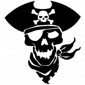 Pirate Skull PNG Background Image