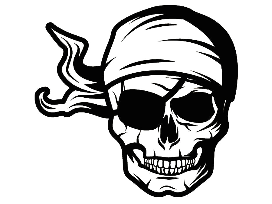 Piratenschädel PNG Pic