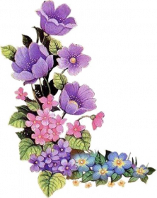 Direct Download Purple Floral Border Free PNG Image | PNG Arts