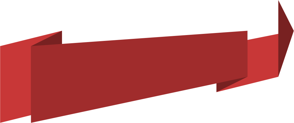 Red Banner PNG Image with Transparent Background
