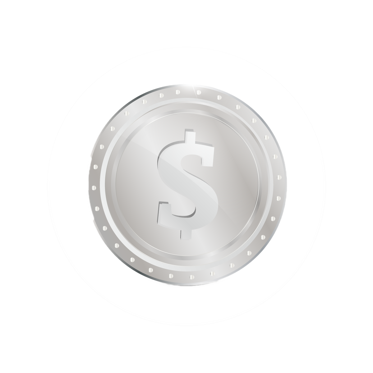 Silver Coin Download Transparent PNG Image