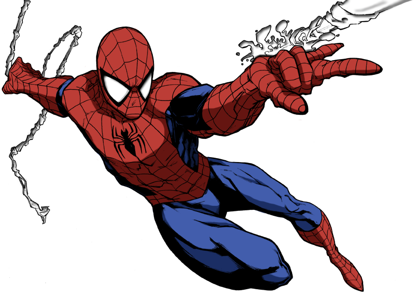 Imagen de alta calidad PNG de dibujos animados de hombre araña