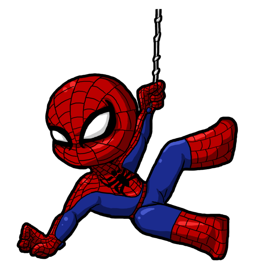 Fondo de imagen PNG de dibujos animados de hombre araña