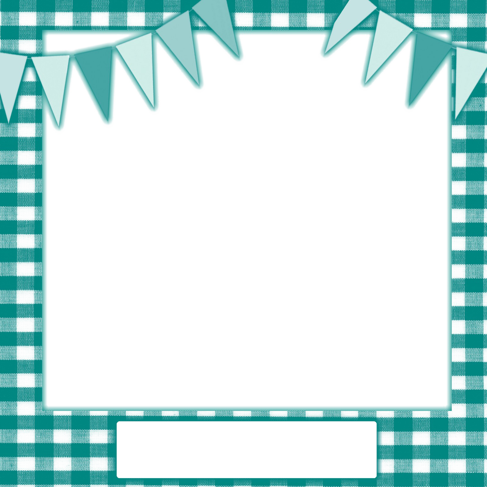 Teal Frame PNG Image