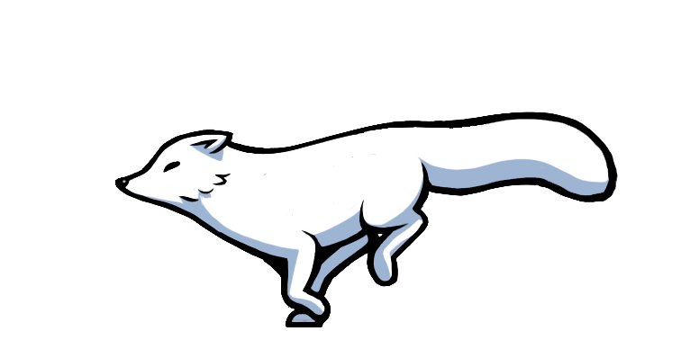 White Fox PNG Image Background