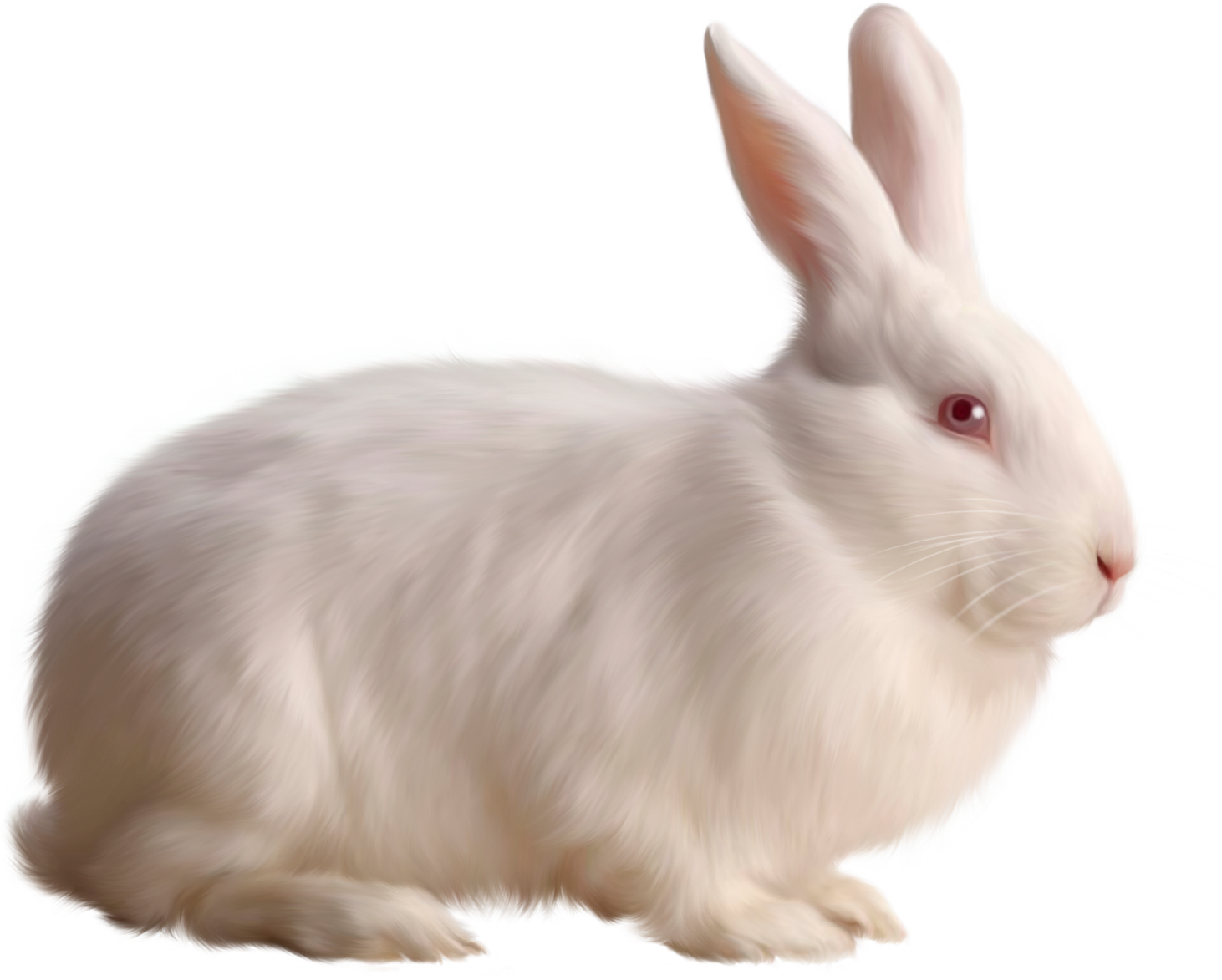 ภาพวาดกระต่ายสีขาว PNG ดาวน์โหลด