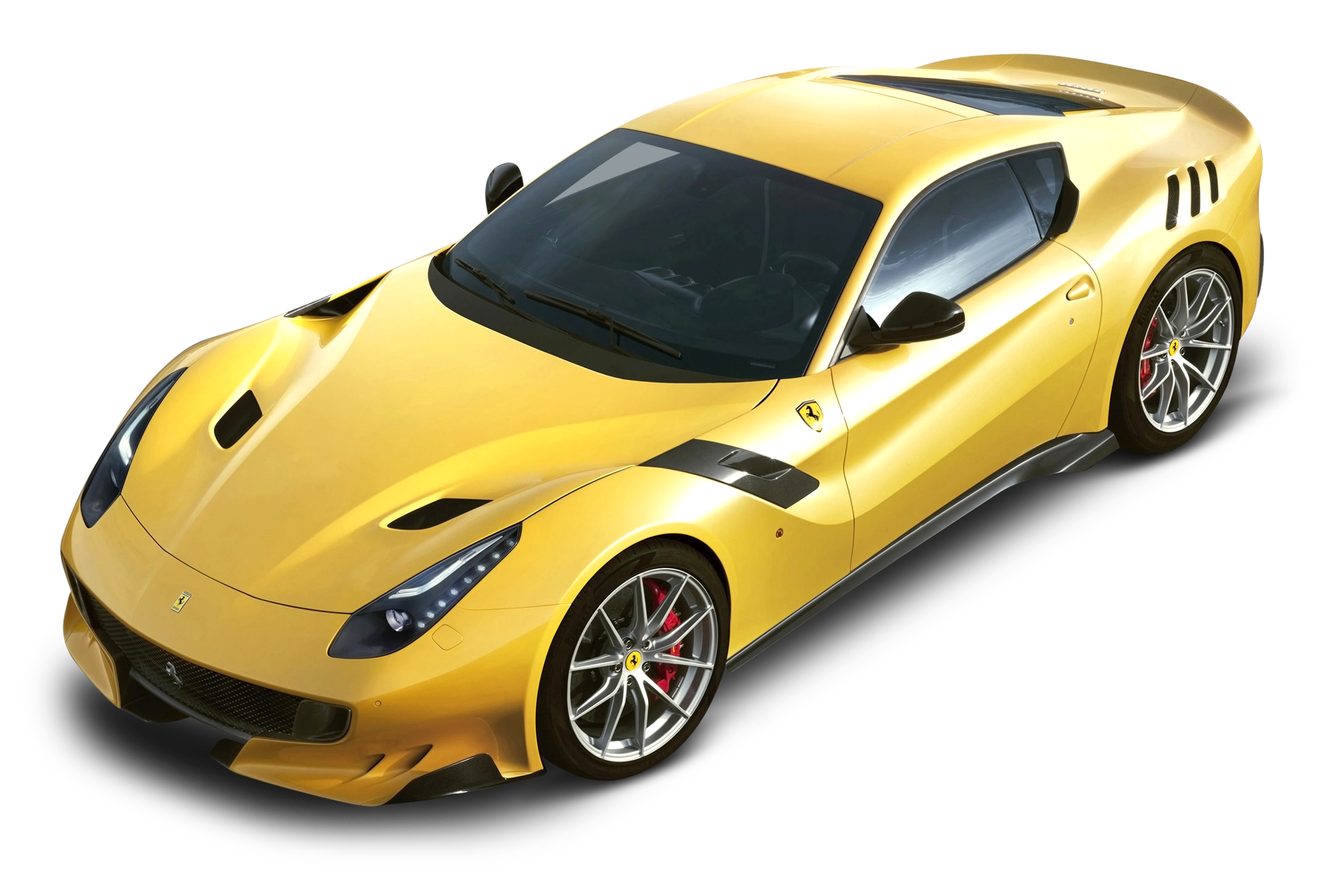 Yellow Ferrari PNG Picture