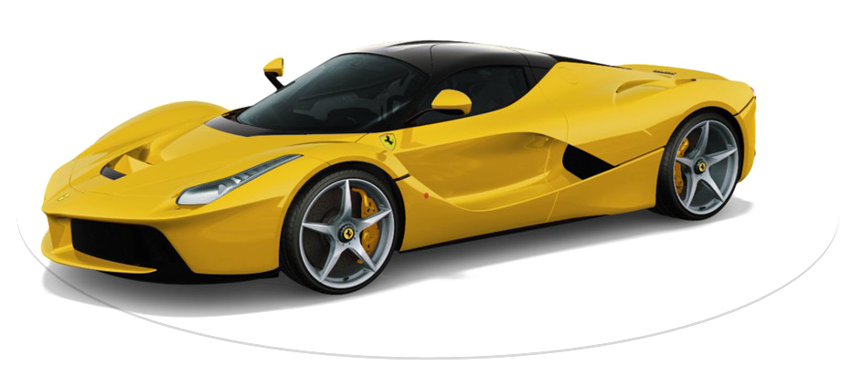 Желтые Ferrari прозрачные изображения