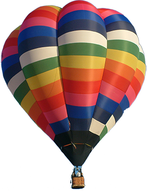 Gambar latar belakang balon udara PNG