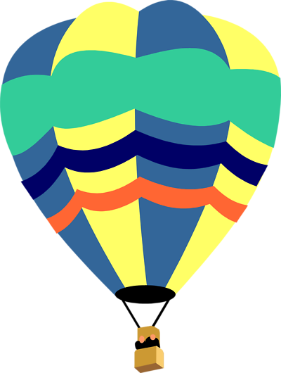 Latar belakang Gambar balon udara PNG