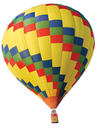 Balon udara PNG Gambar latar belakang Transparan