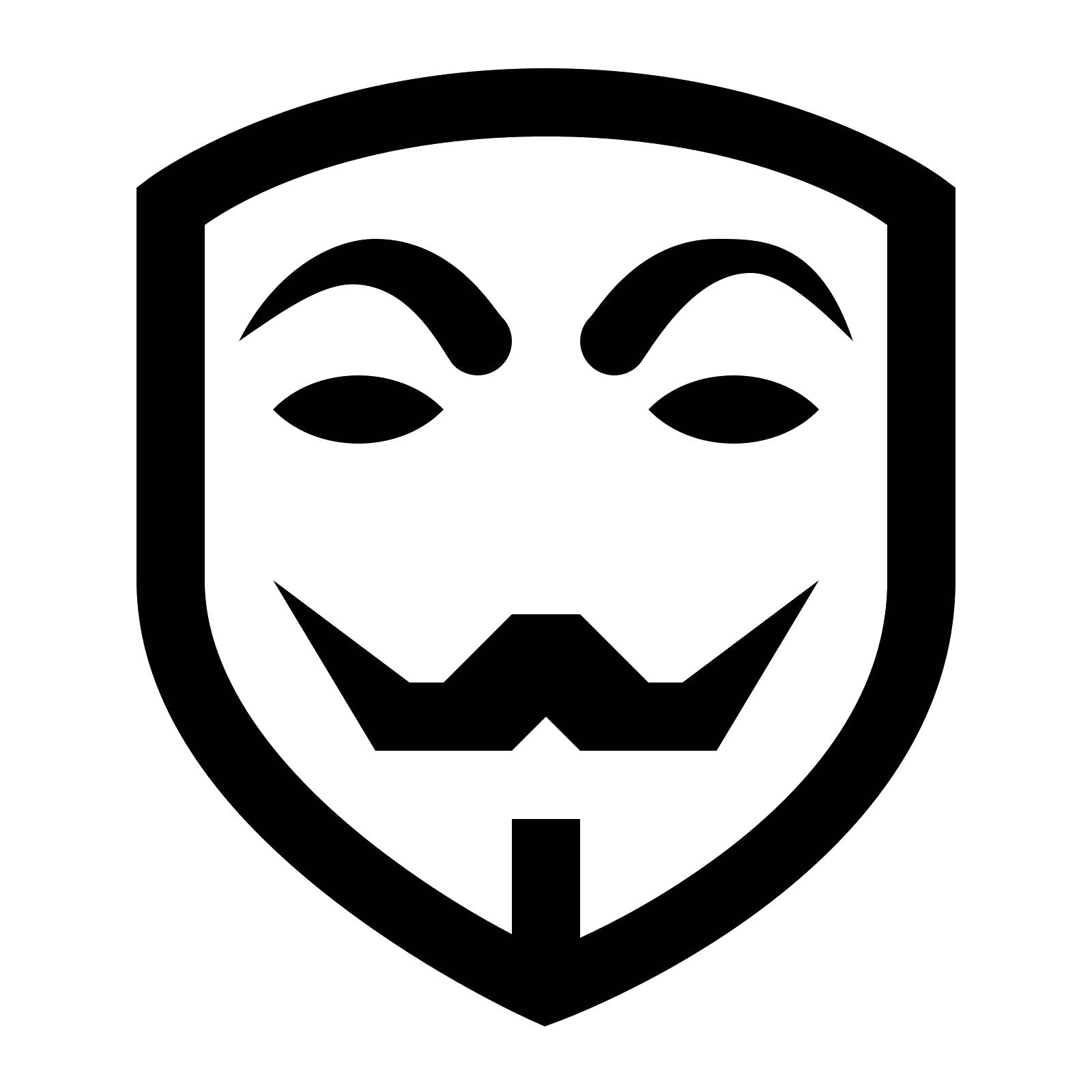 Anonyme Maske transparente Bilder