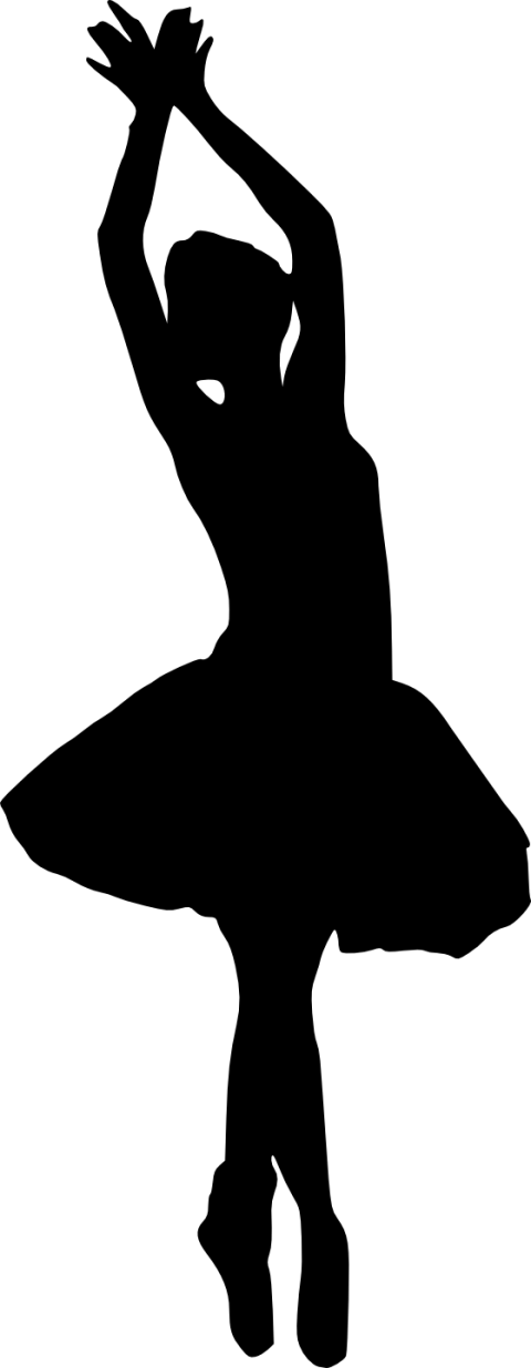 Silhouette Ballerina PNG Scarica limmagine