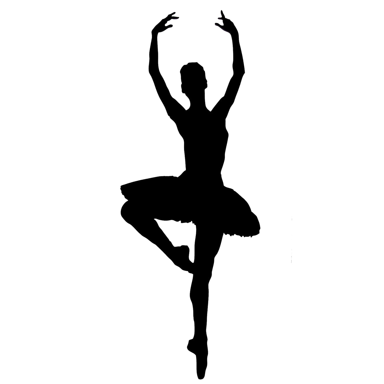 Ballerina Silhouette PNG Gambar Latar Belakang