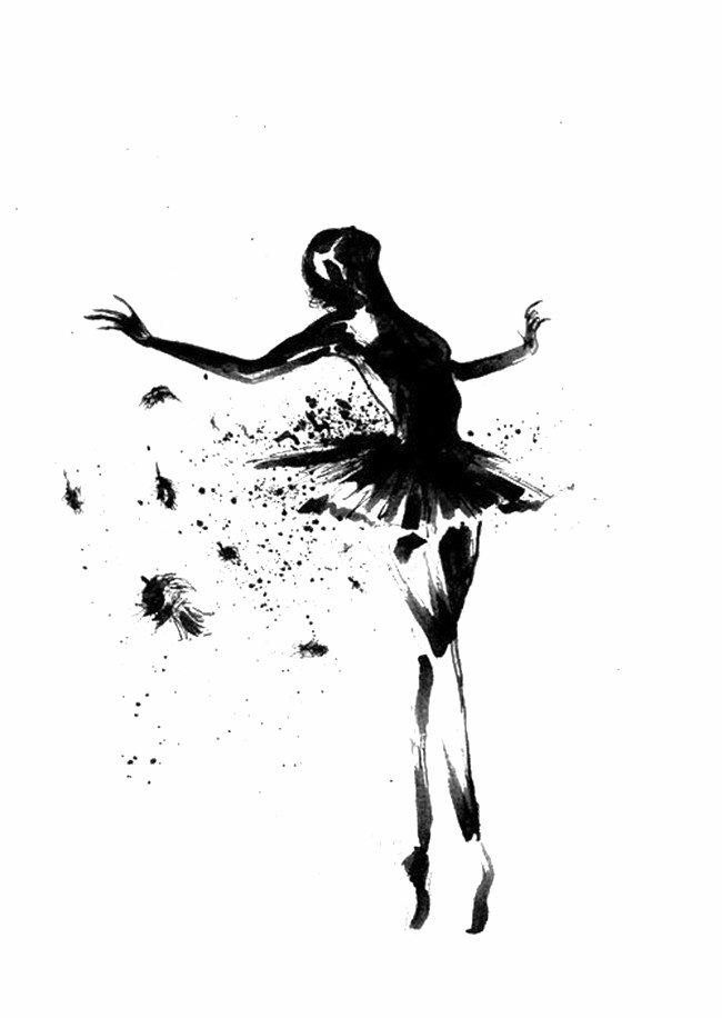 Ballerina صورة ظلية PNG