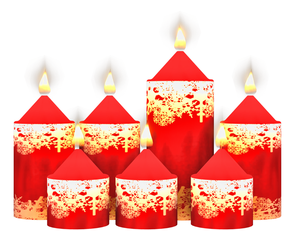 Christmas Candle PNG High-Quality Image