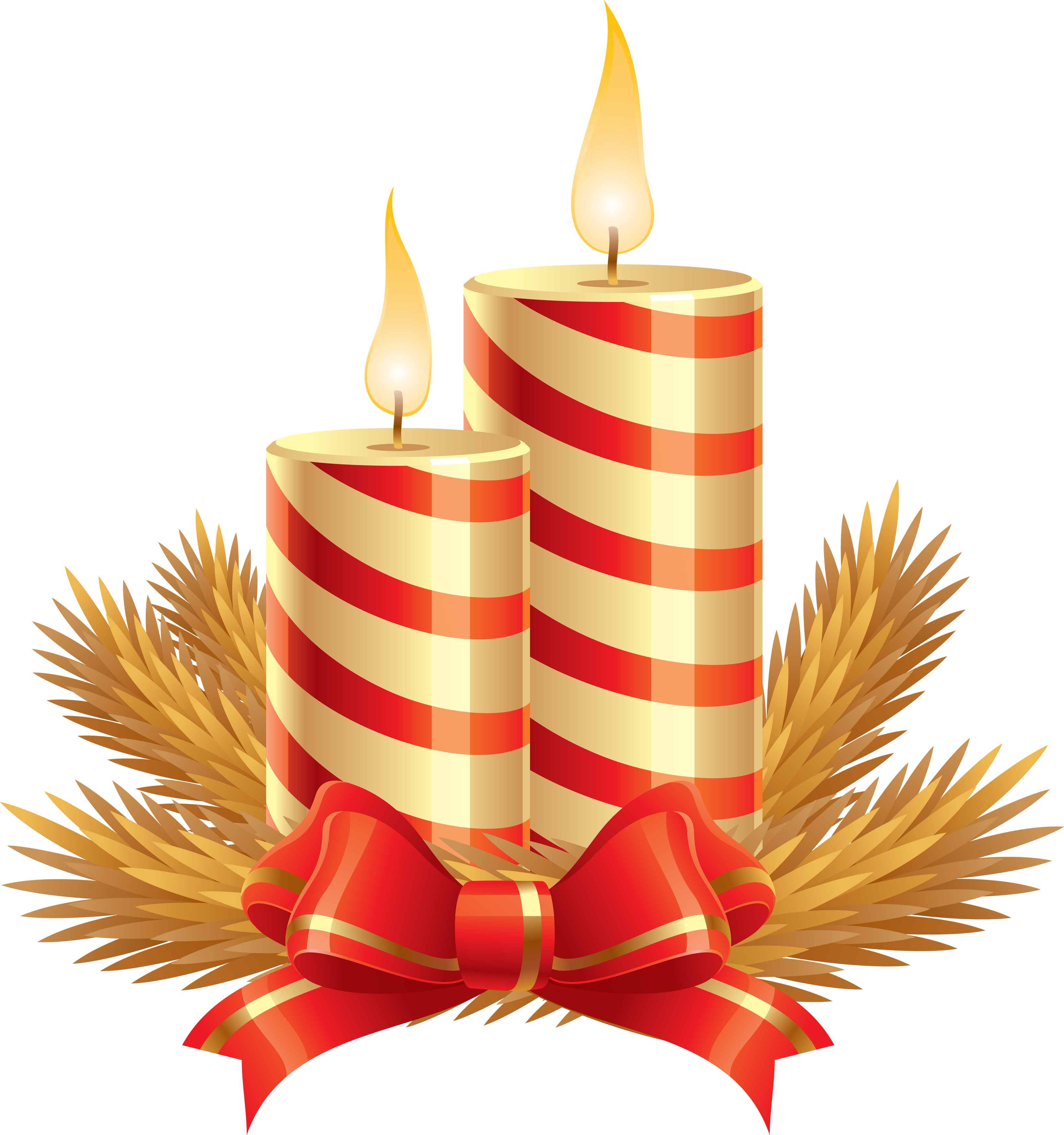 Christmas Candle Transparent Background PNG