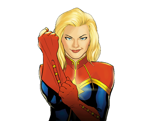Comic Captain Marvel PNG صورة شفافة