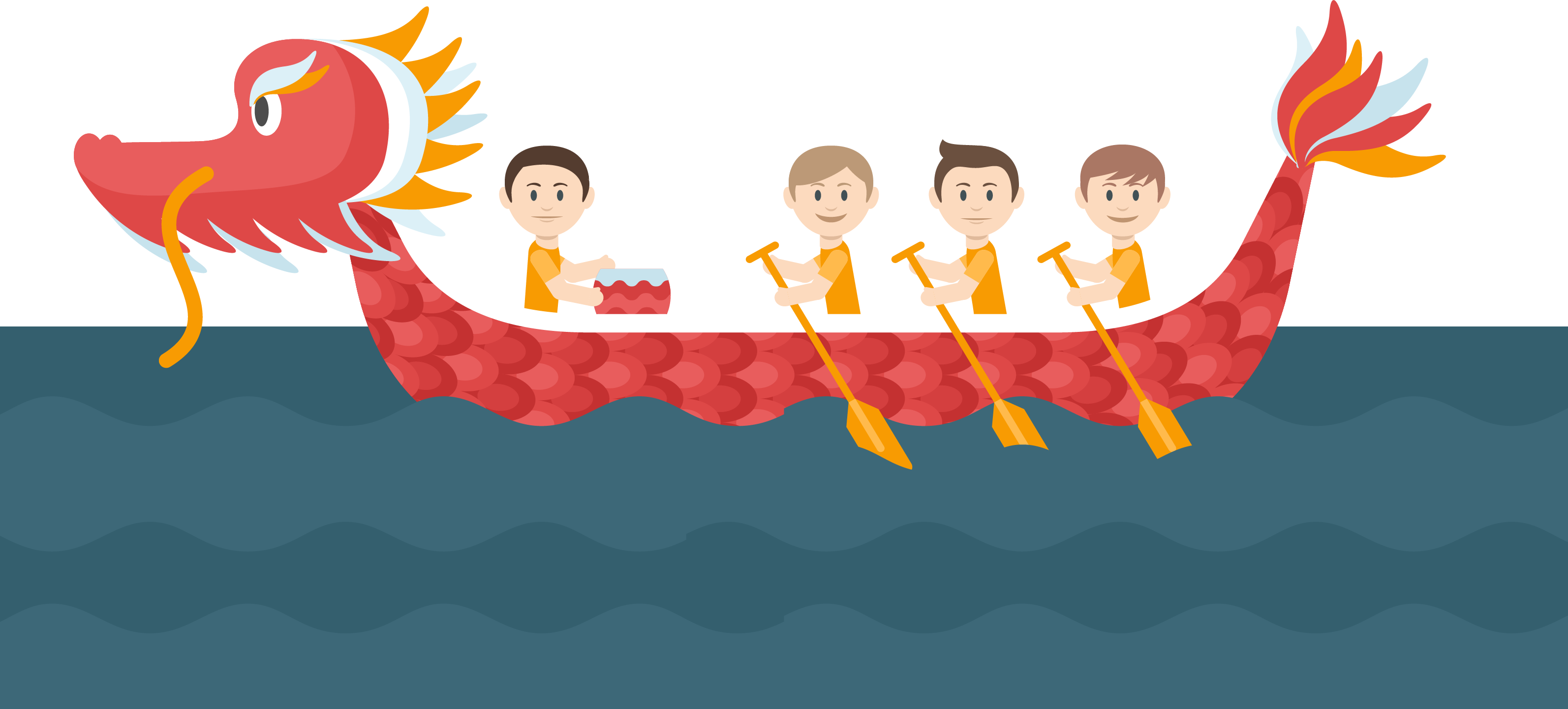 Dragon Boat Festival PNG Background Image