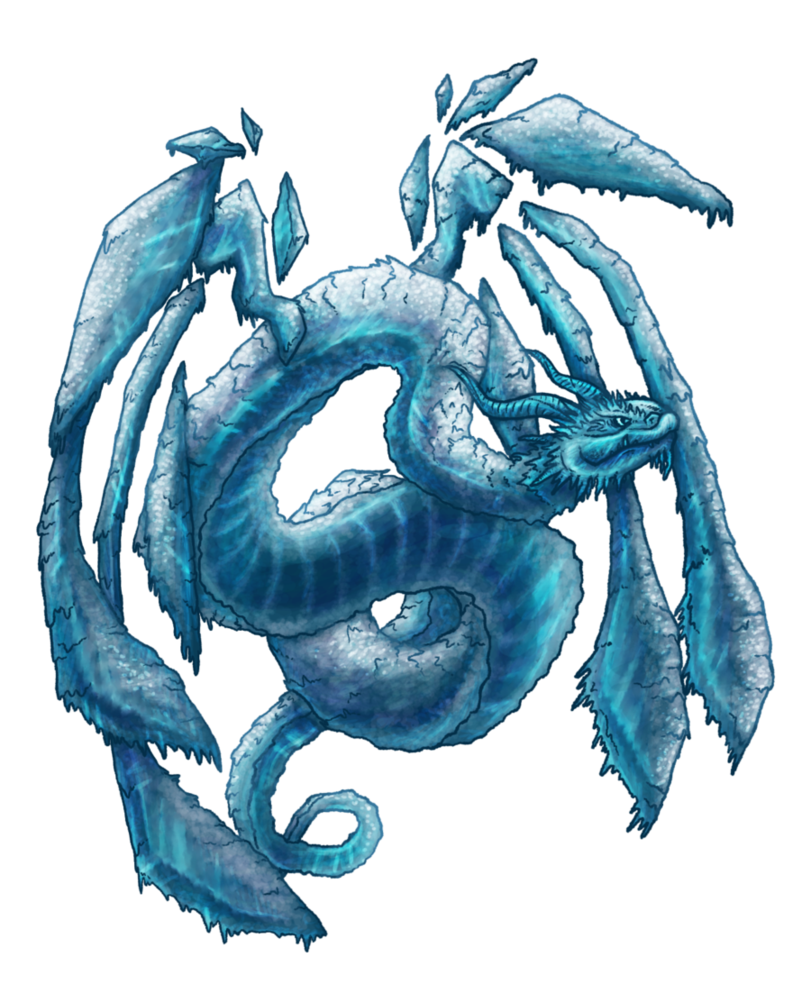 Ice Dragon PNG Unduh Image