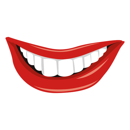 Mulut Senyum Gambar Latar Belakang PNG