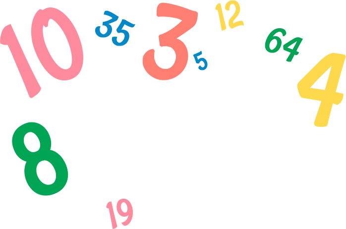 Numbers Transparent Background