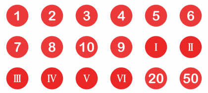Numbers PNG Transparent Images, Pictures, Photos | PNG Arts