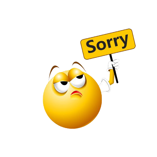 Sorry Emoji PNG Image Background