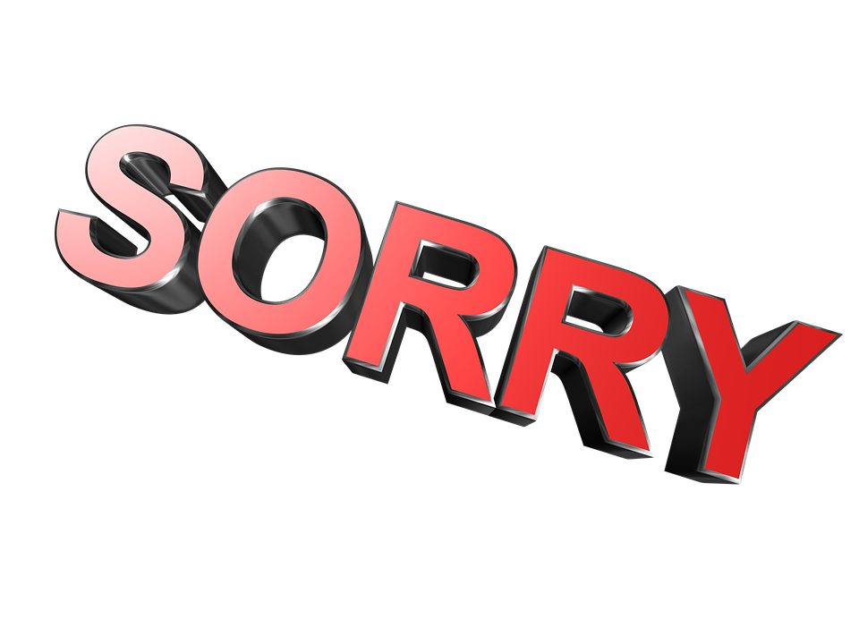 Sorry PNG Image Transparent Background