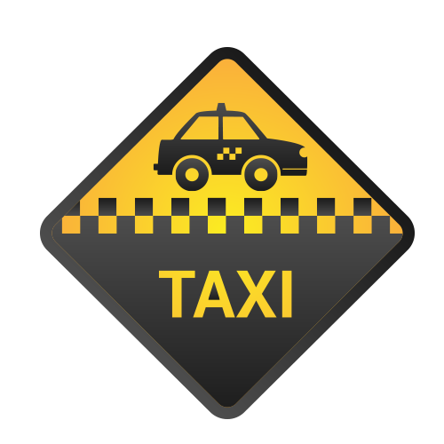 Taxi-Logo transparentes Bild
