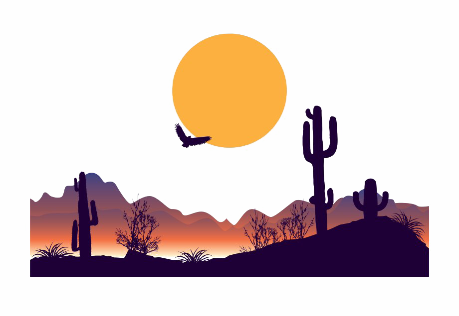 Wüste transparentes Bild