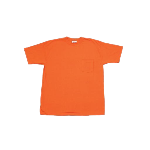 Düz turuncu t-shirt PNG resim