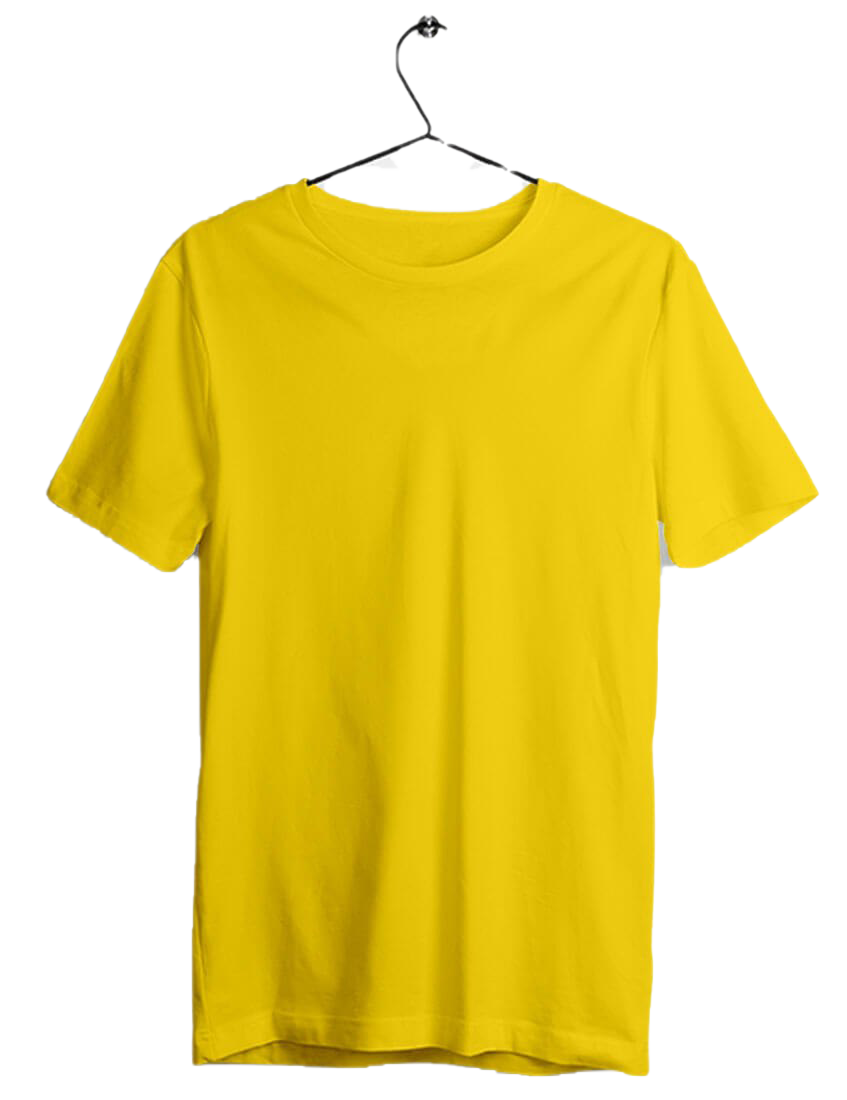 일반 노란색 티셔츠 PNG 사진