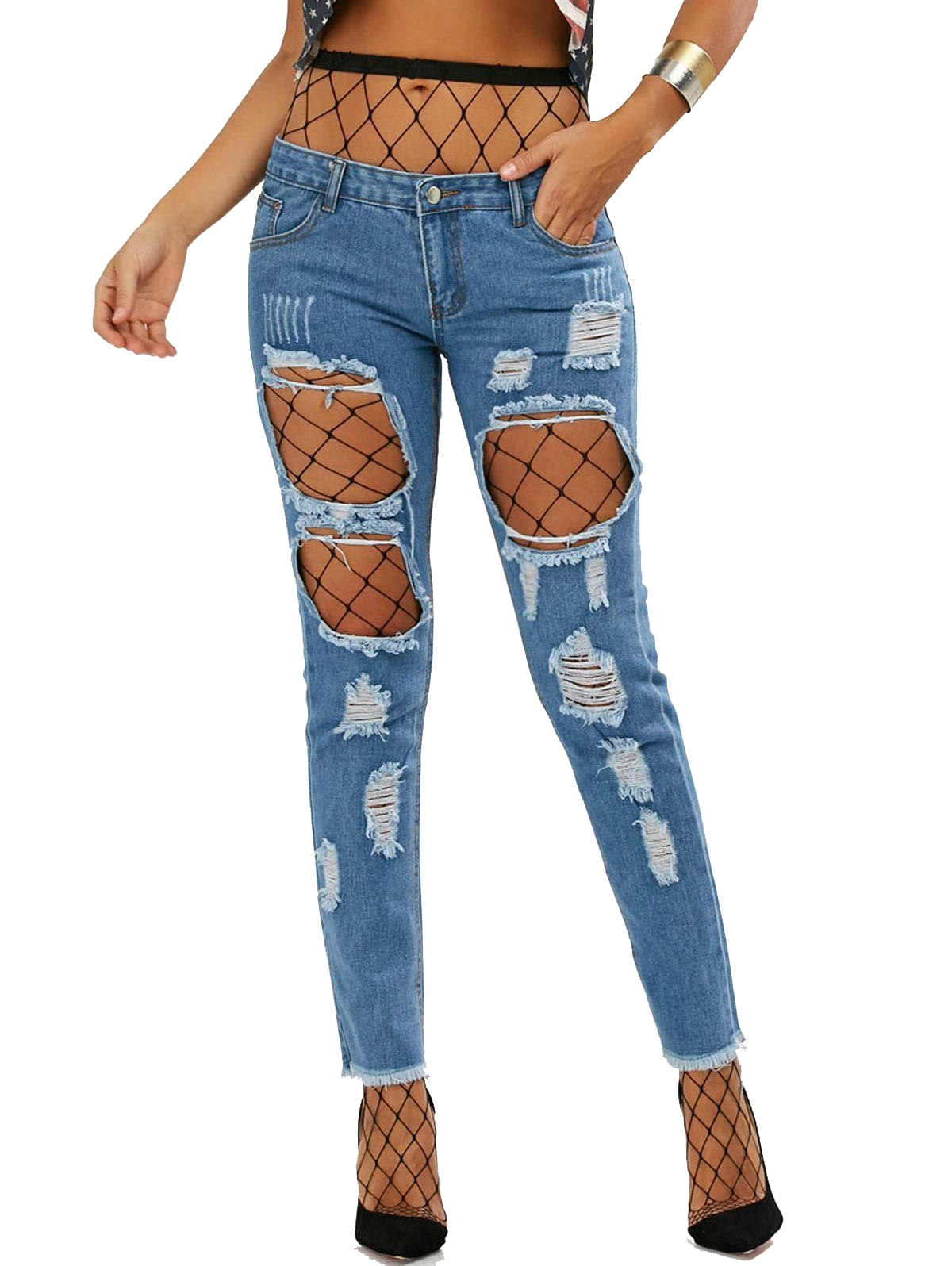 Ripped Jean PNG Image