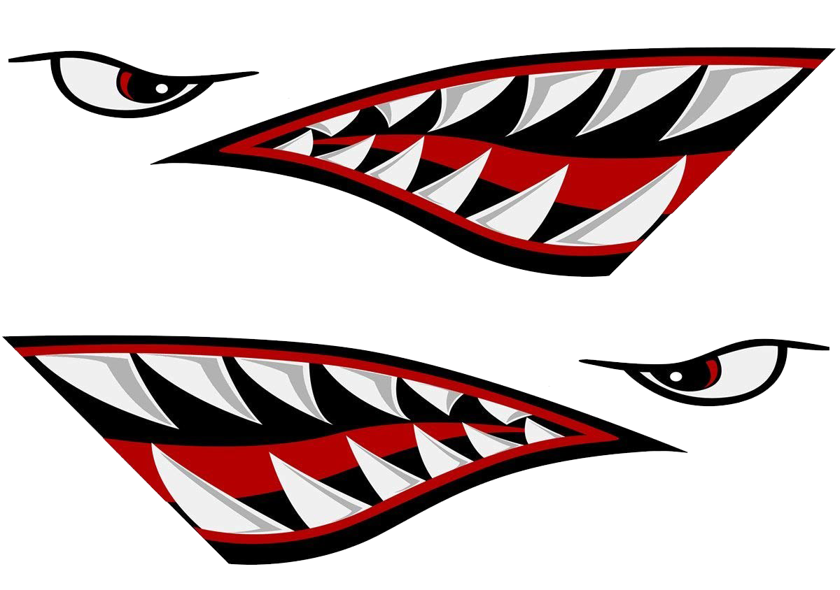 Imagem transparente de dentes de tubarão PNG