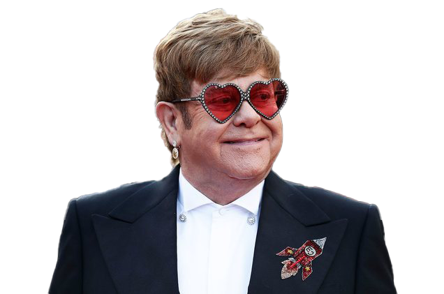 Singer Elton John PNG Télécharger limage
