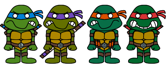 Remaja Mutan Ninja Turtles PNG Gambar Transparan