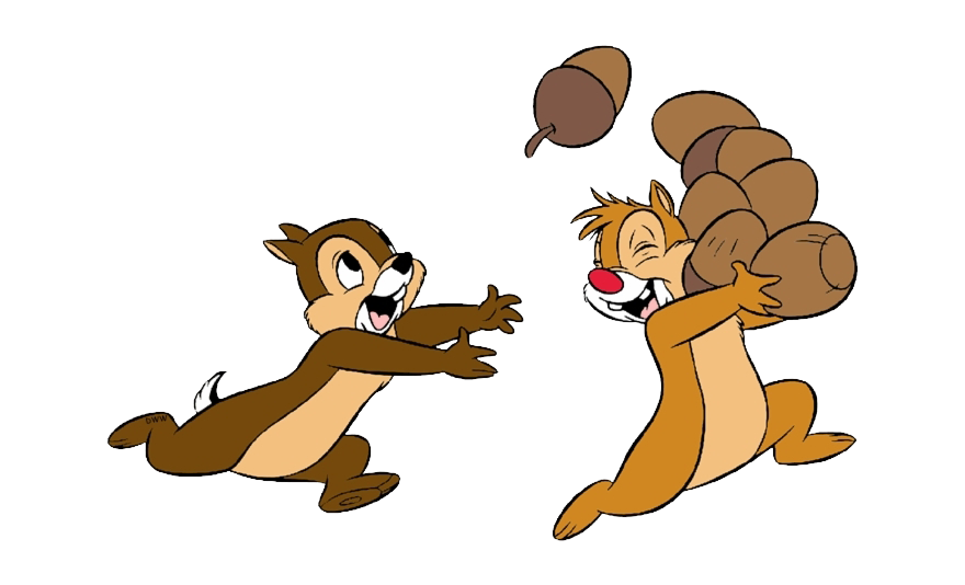 Cute Chip And Dale PNG Image Background | PNG Arts