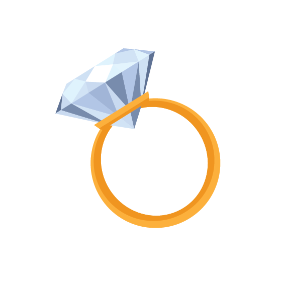 Immagine del PNG senza anello di diamante