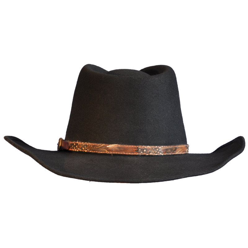 Image transparente de chapéu de cowboy extravagante