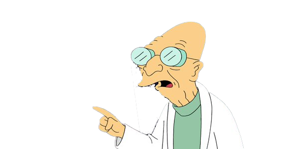 Farnsworth Futurama PNG Gambar Transparan
