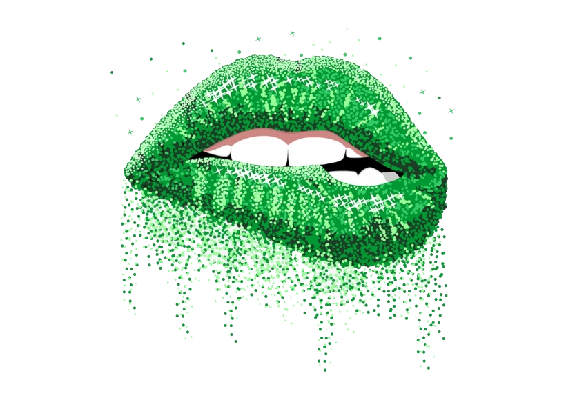Glitter lippen PNG hoogwaardige Afbeelding