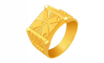 Gold Gents Ring PNG Image | PNG Arts