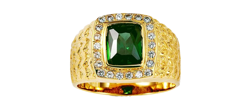 GOLD GENTS RING PNG พื้นหลังภาพ