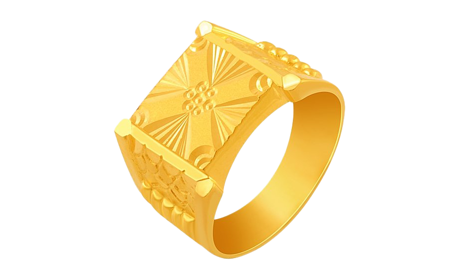 Gold Gents Ring PNG