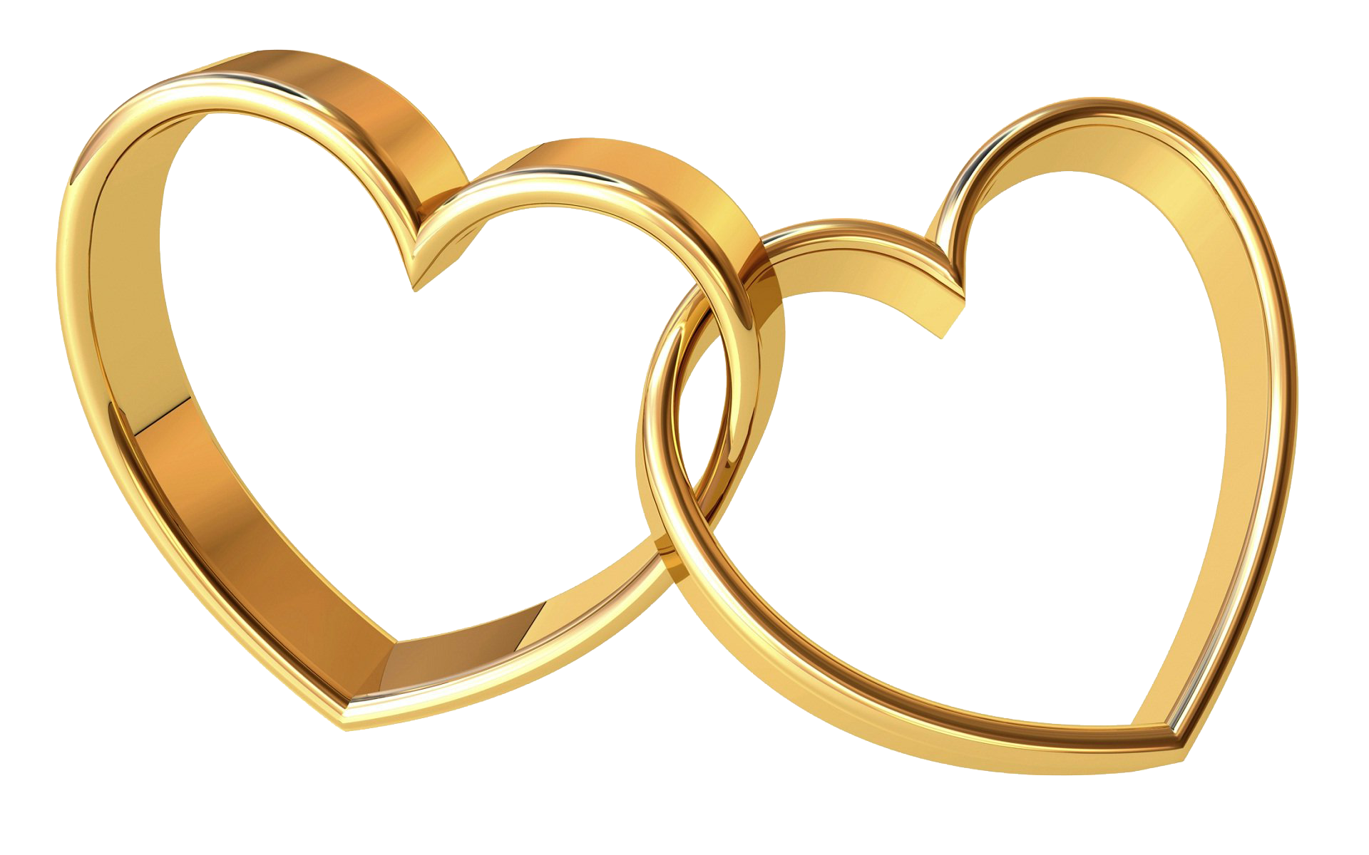 แหวนหัวใจทองคำ PNG Photo
