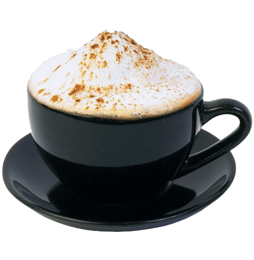 Immagine Trasparente del latte del cappuccino italiano