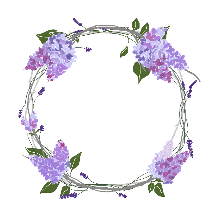 Lilac Wreath PNG Unduh Image