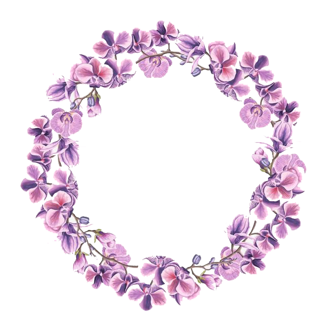 Lilac krans PNG Foto