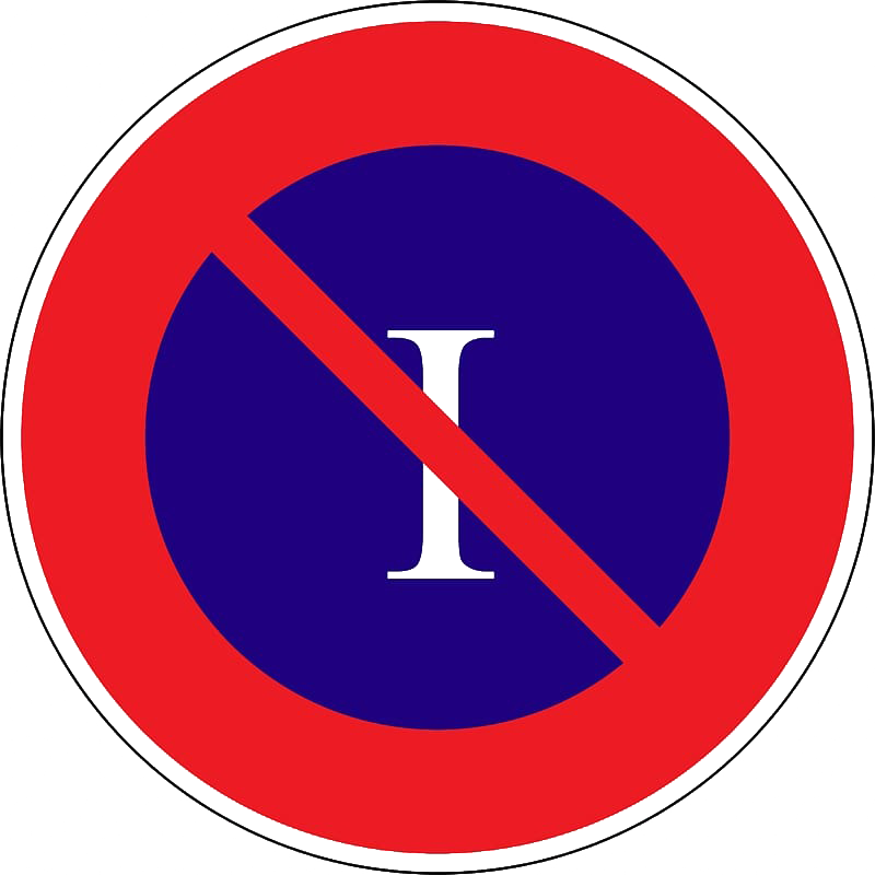Kein parken logo Transparentes bild